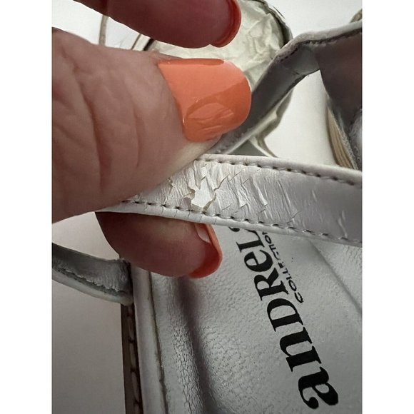 Vintage Women’s Size 6 Platform Sandals Wooden Heels Chunky Heel Y2K - Picture 8 of 10